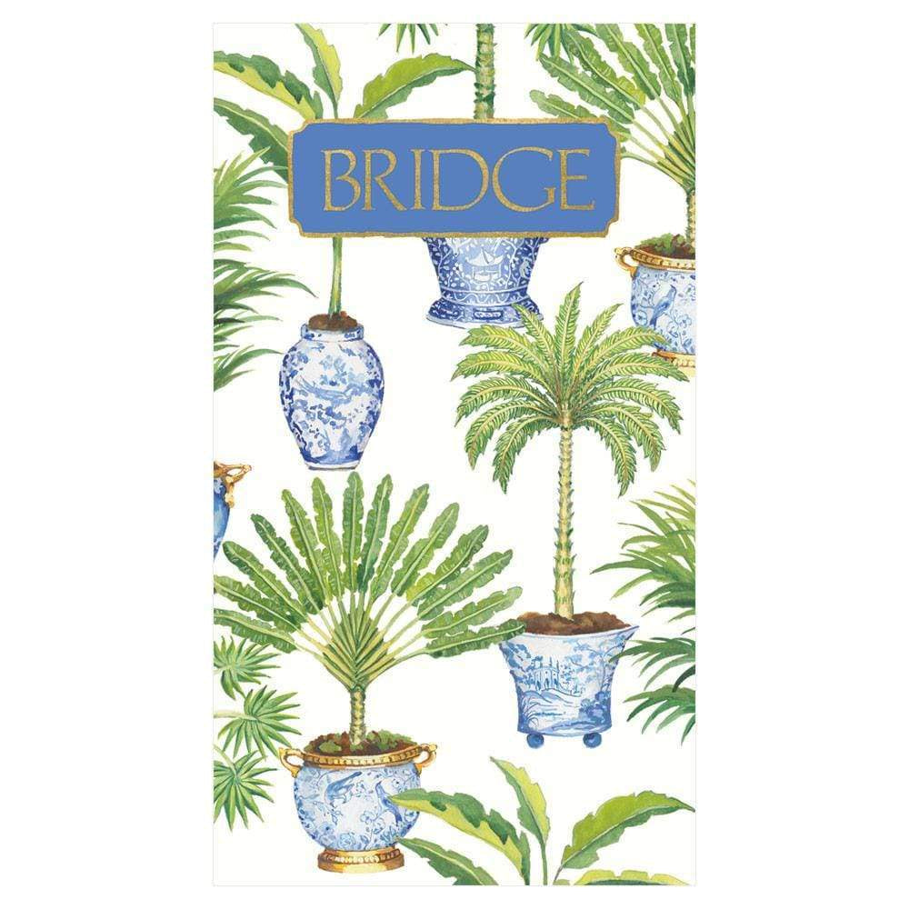 Potted Palms Bridge Score Pad