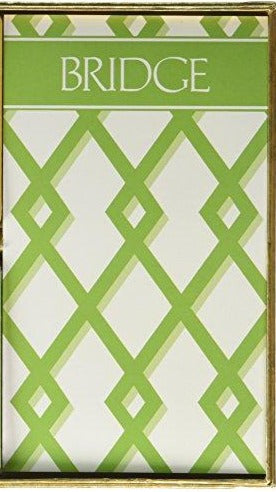 Trellis Green Bridge Score Pad