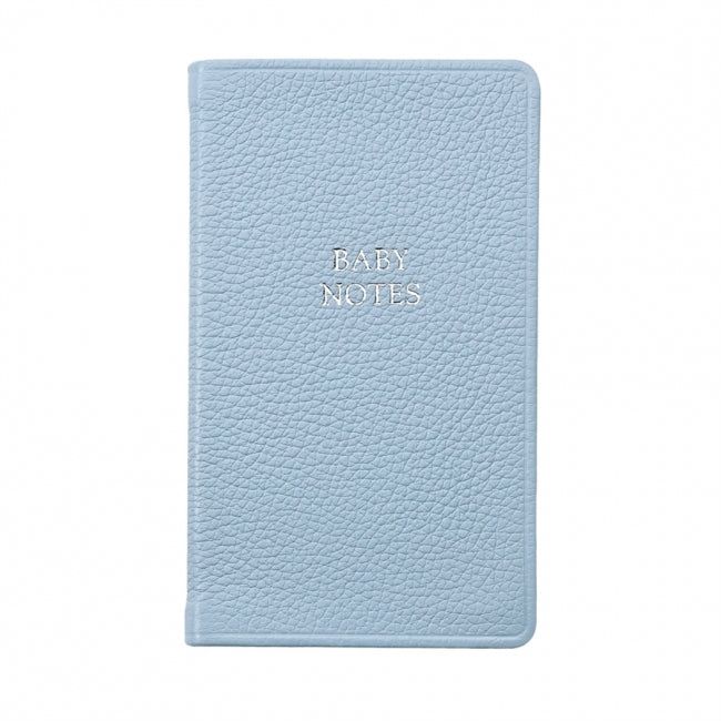 Baby Notes Light Blue Leather Pocket Notes